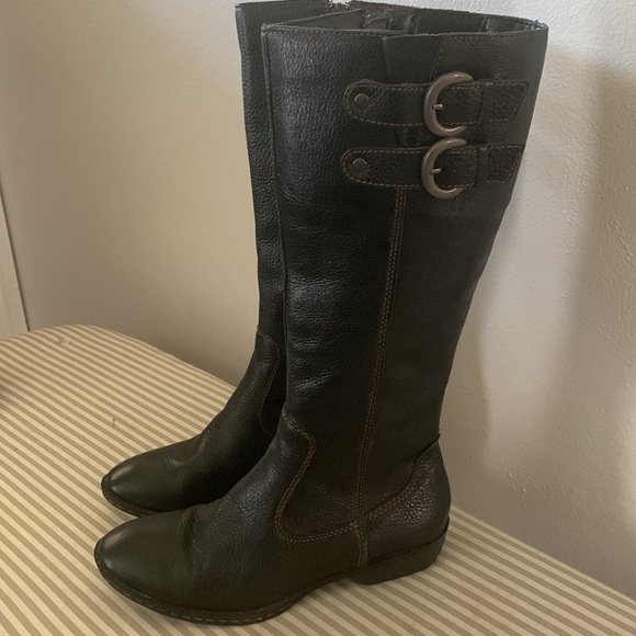 boc Shoes - boc Sharlene Brown Leather Boots Size 6 1/2